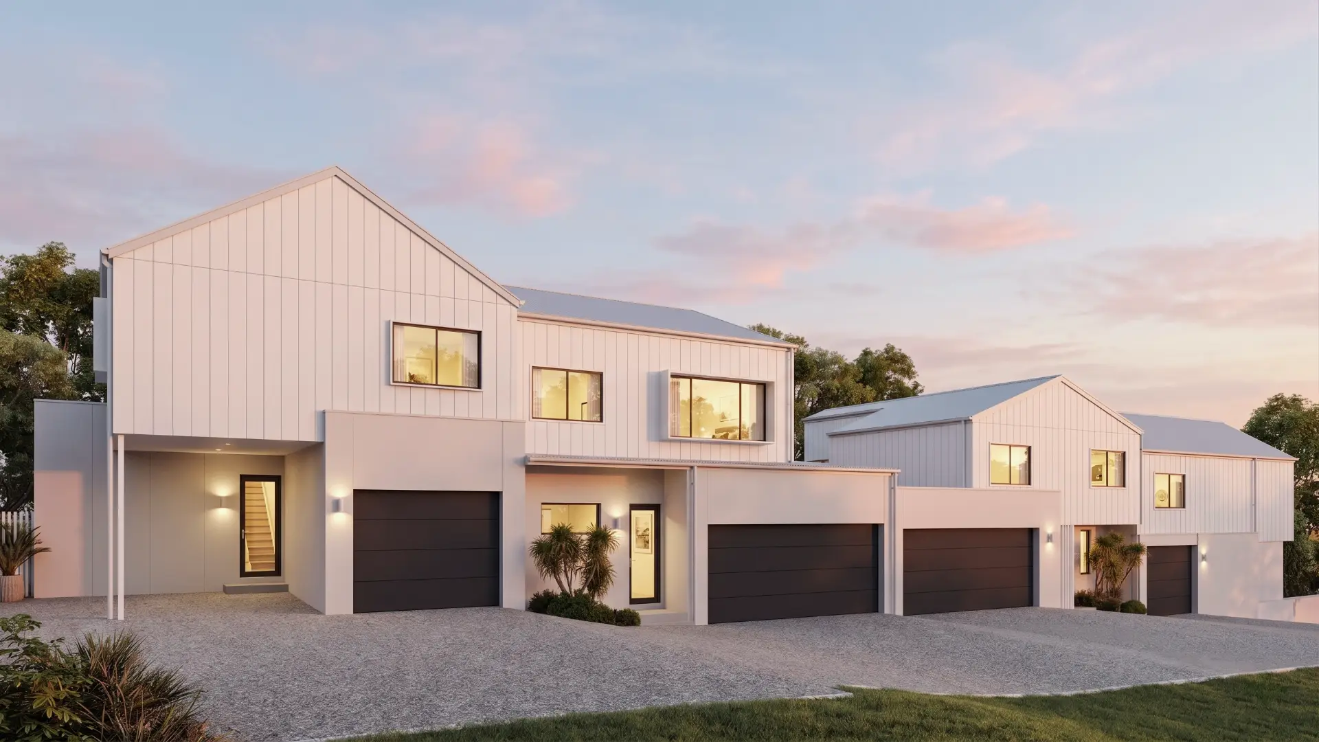 Twilight Townhouses — Townhouse development architectural visualisation
