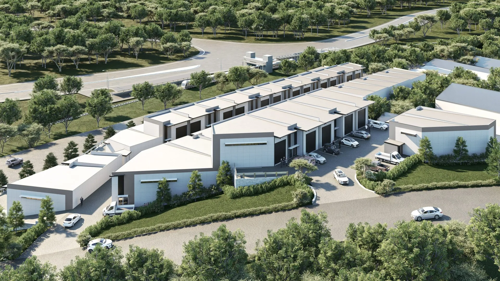 Industrial Park — Industrial development architectural visualisation